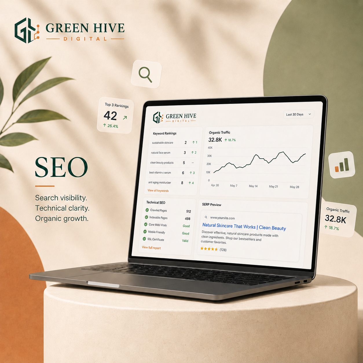 Search Engine Optimisation service visual
